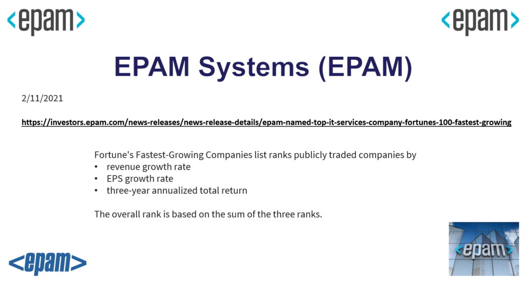 EPAM Fortune 100