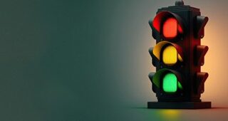 VectorVest Gele markettiming verkeerslicht